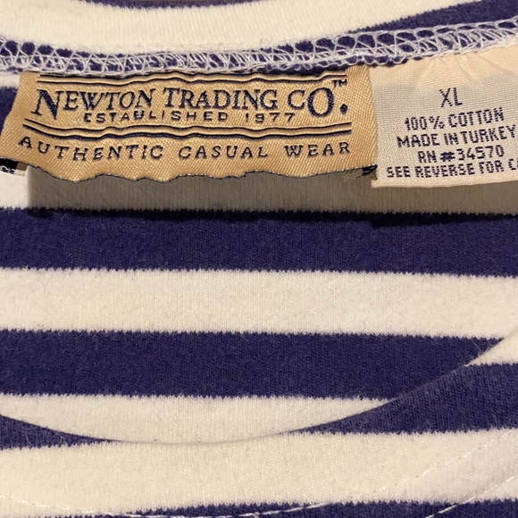 Newton Trading quality striped heavy cotton tee XL - Picture 3 of 3